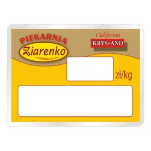 cenowki sklepowe laminowane ziarenko