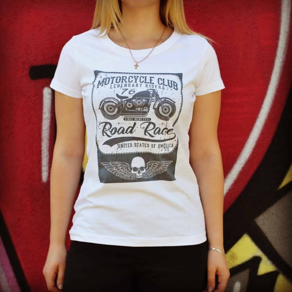 koszulki motocyklowe z nadrukiem road race