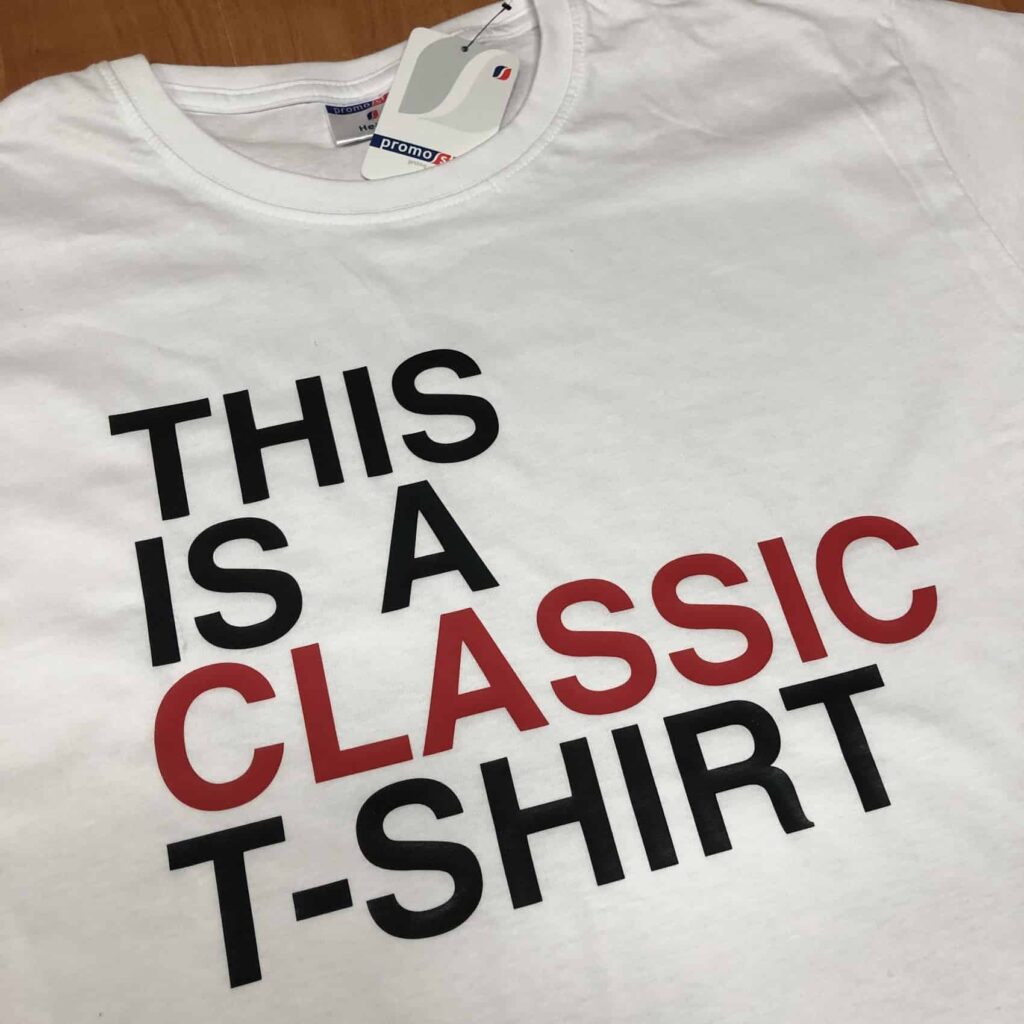 koszulki z nadrukiem classic tshirt czerwony