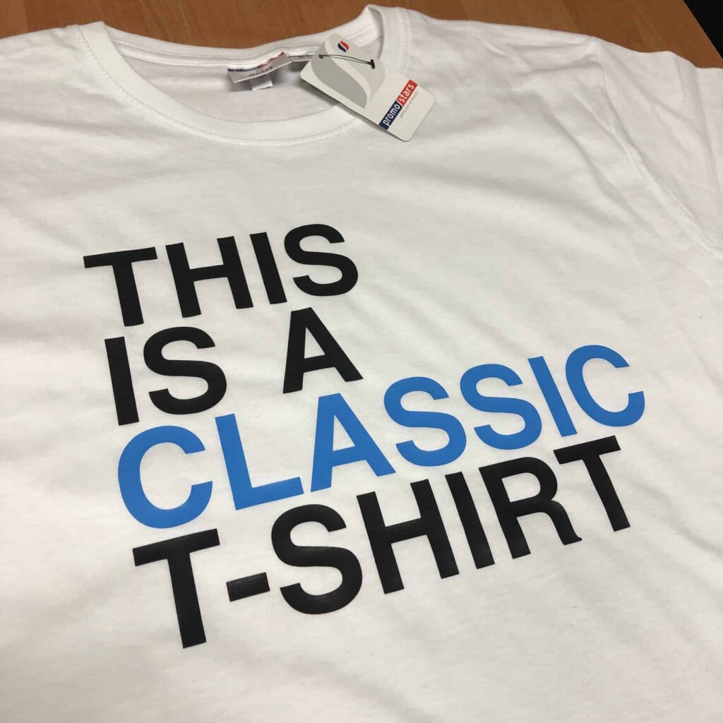 koszulki z nadrukiem classic tshirt niebieski