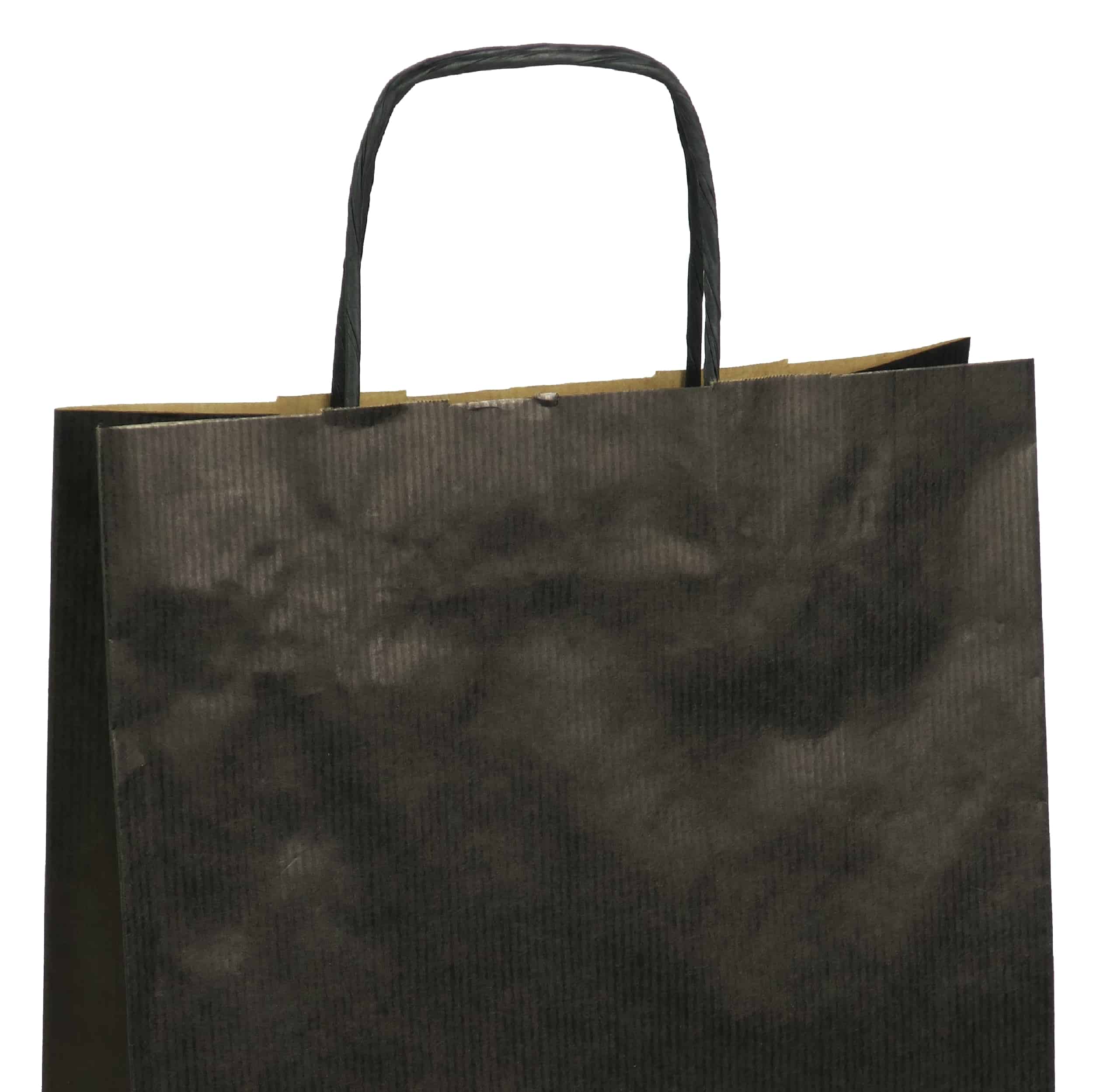torba papierowa czarna z nadrukiem 54cm x 15cm x 46cm